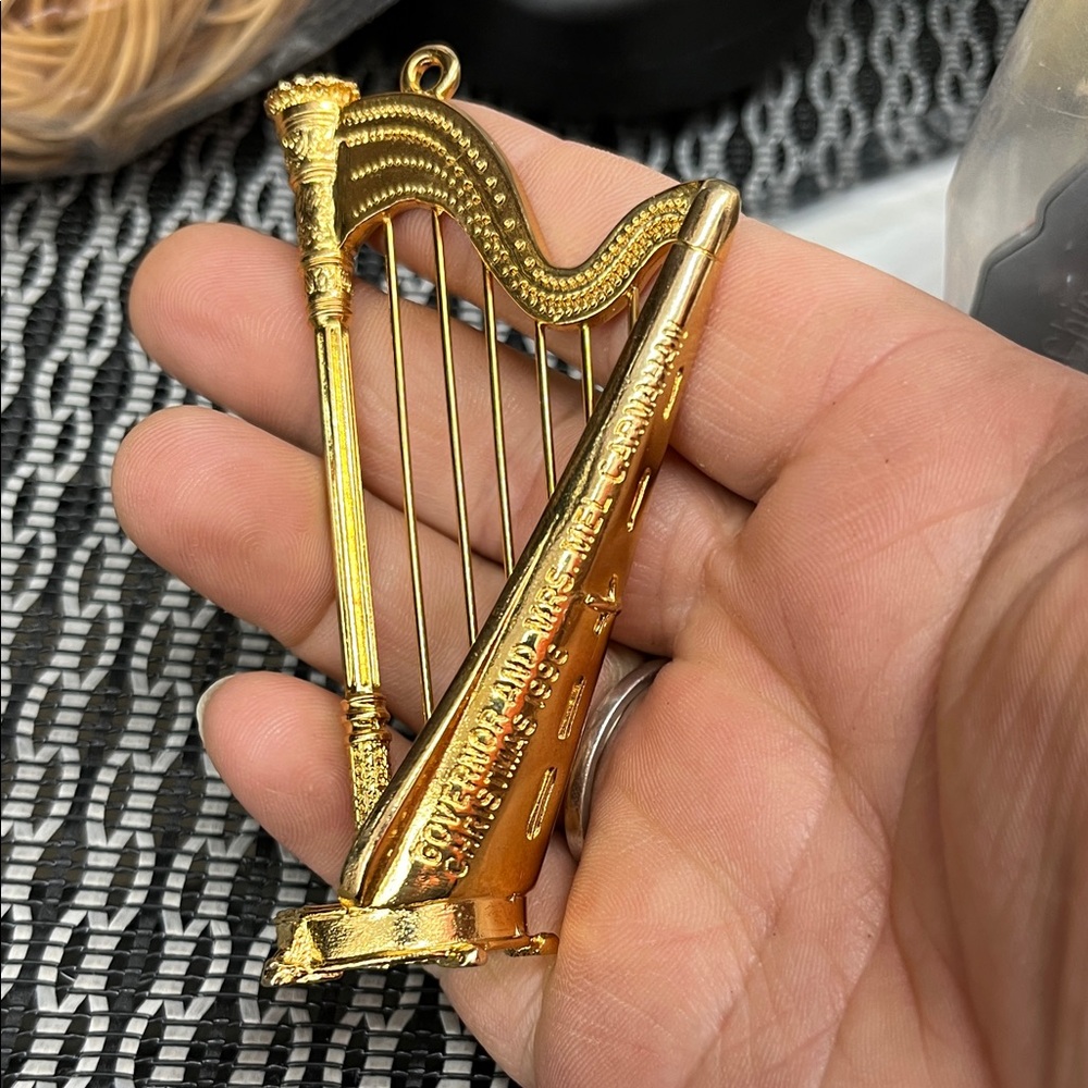 Golden Harp Decorative Accent